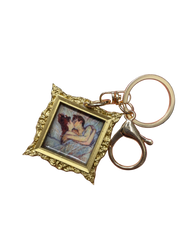 “In bed, The Kiss" Lautrec Keychain