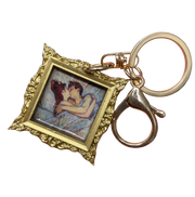 “In bed, The Kiss" Lautrec Keychain