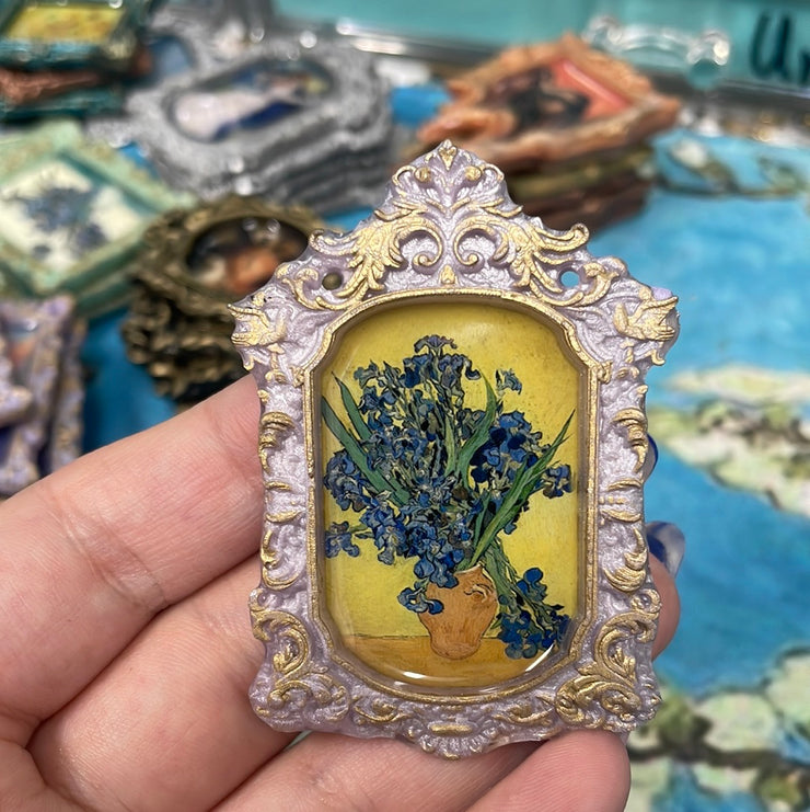 "Irises (In a Vase)" Van Gogh Necklace