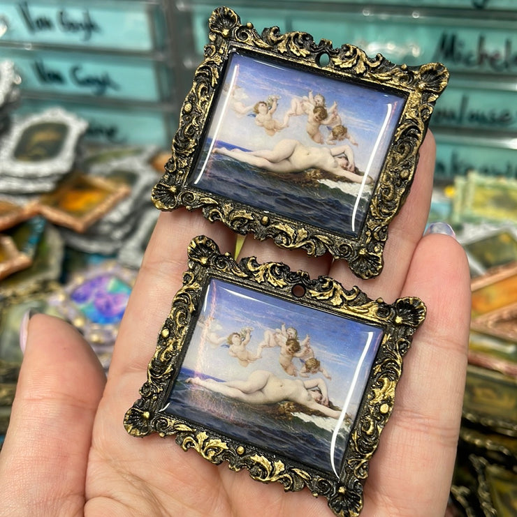 "The Birth of Venus” Earrings Alexandre Cabanel