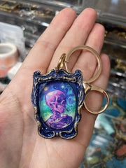 “Colorful Smoking Skull” Lemoine Keychain