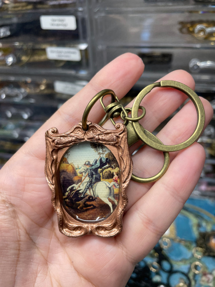 “St James and the Dragon” Raphael Keychain