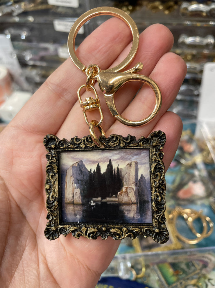 “Isle of the Dead” Arnold Bocklin Keychain