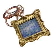 “Monet Waterlilies” in DAISY Frame Keychain