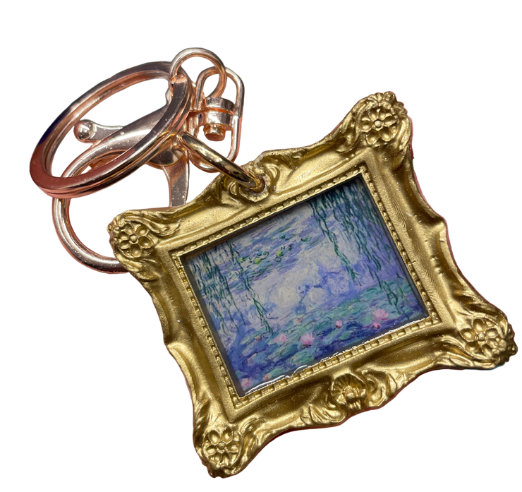 “Monet Waterlilies” in DAISY Frame Keychain