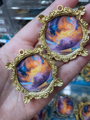 "Indigo Bunting Magic" Lemoine Original Earrings