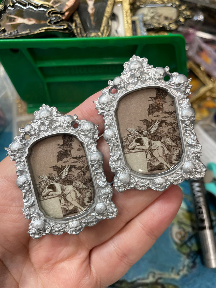 "Sleep of Reason Produces Nightmares” Goya Earrings