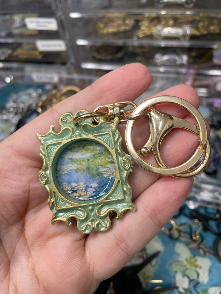 “Monet Waterlilies” in Medusa Frame Keychain