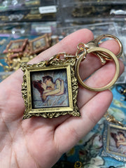 “In bed, The Kiss" Lautrec Keychain