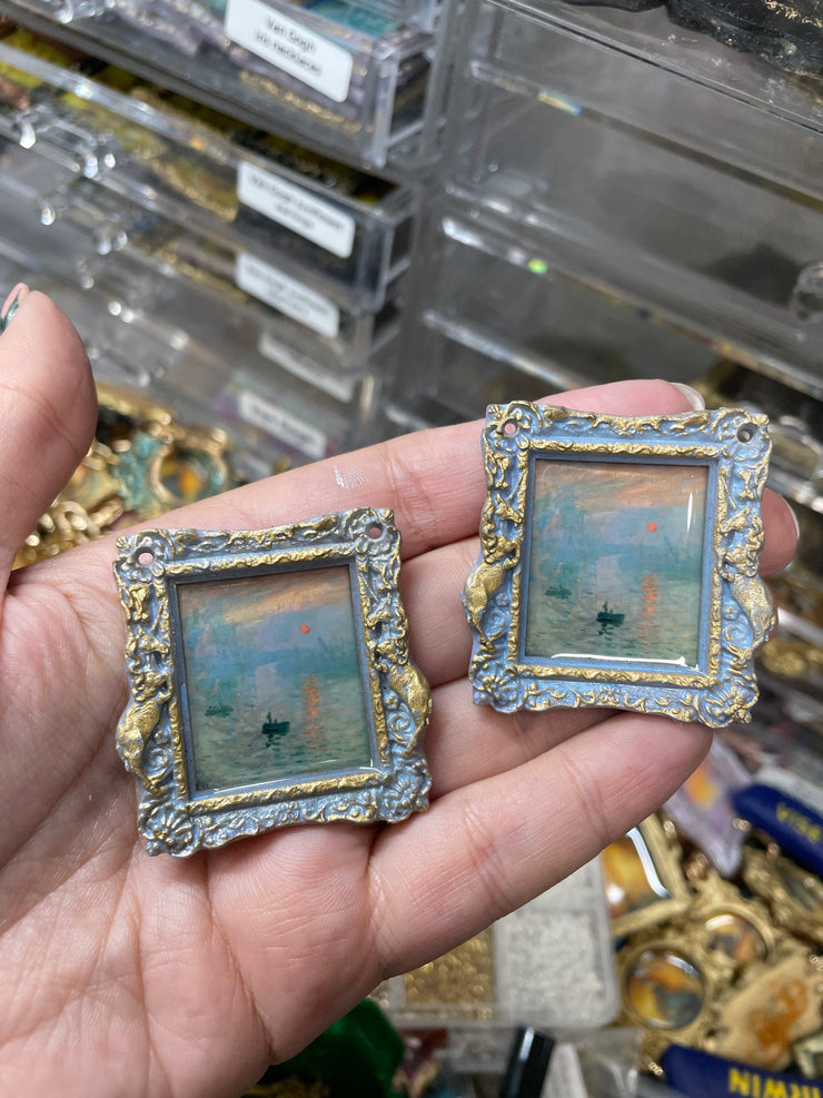 "Impression, Sunrise" Monet Earrings