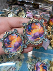 "Indigo Bunting Magic" Lemoine Original Earrings