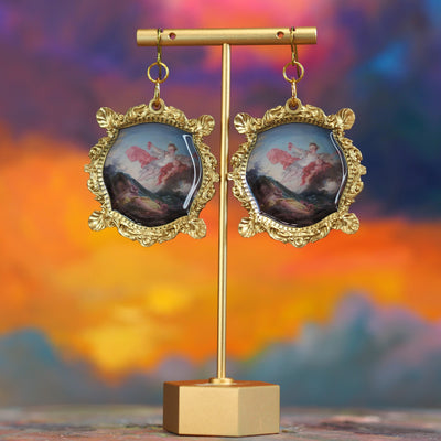 "Aurora Triumphing Over Night" John Honore Fragonard Earrings