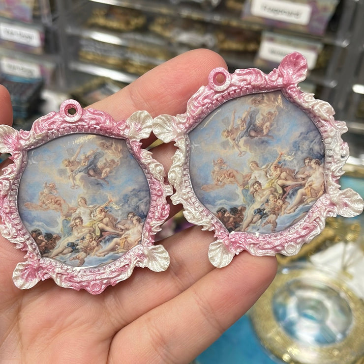 "The Triumph of Venus" Francois Boucher Earrings