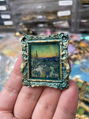 "A Walk in Twilight" Van Gogh Statement Necklace