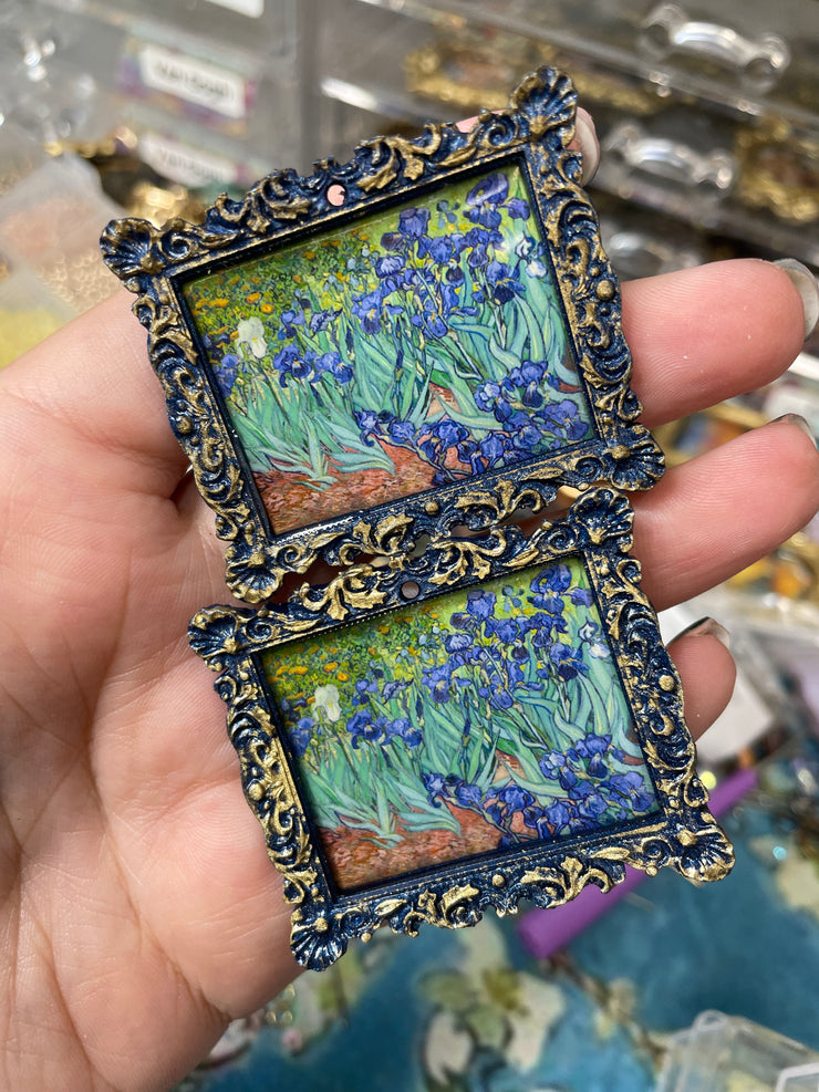"Irises" (in the garden) Van Gogh Earrings