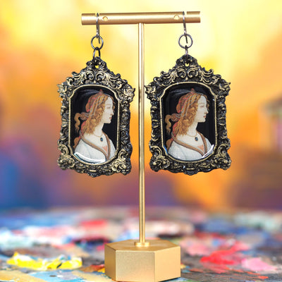 "Portrait of a Young Woman" Botticelli Earrings