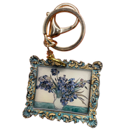 “Irises" white background Van Gogh  Keychain