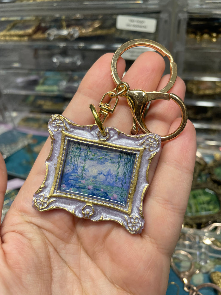“Monet Waterlilies” in DAISY Frame Keychain