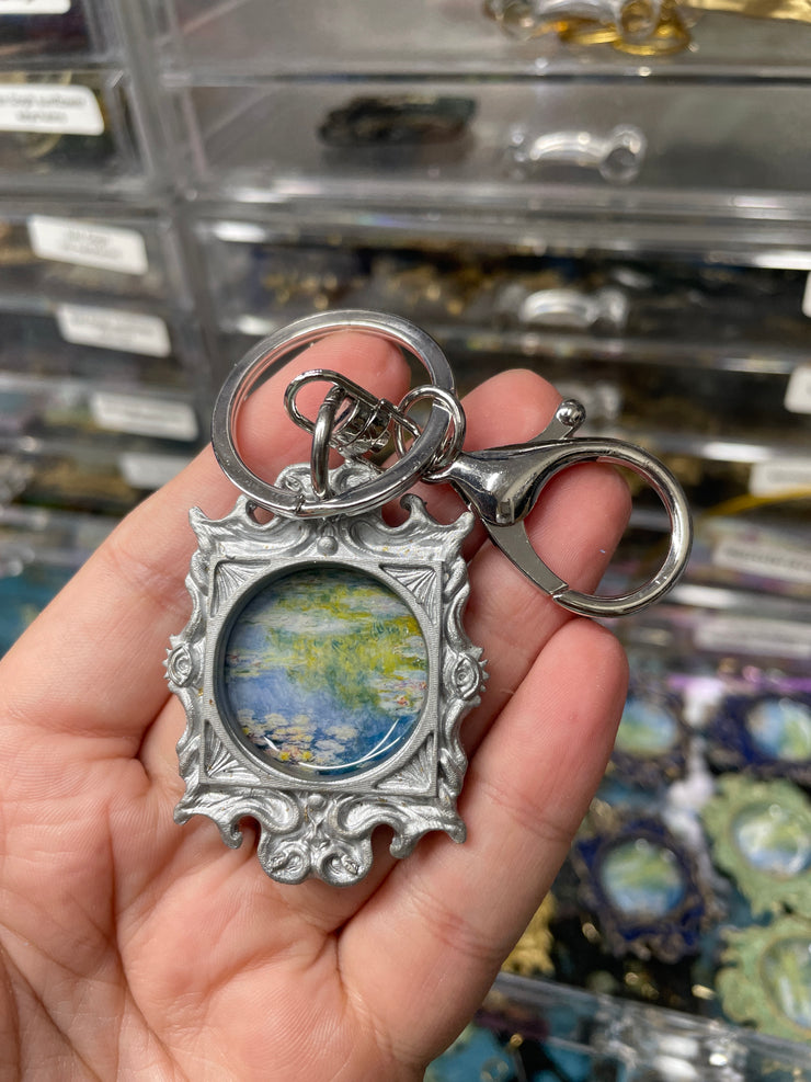 “Monet Waterlilies” in Medusa Frame Keychain