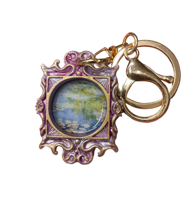 “Monet Waterlilies” in Medusa Frame Keychain
