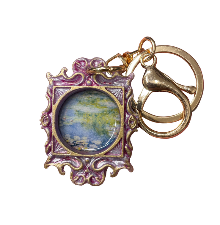 “Monet Waterlilies” in Medusa Frame Keychain