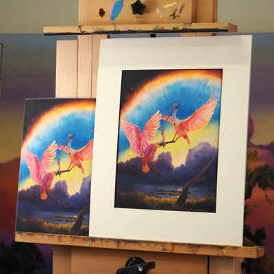 "Dancing at Dusk" archival giclee canvas print