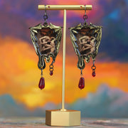 "Dante and Virgil in Hell" Bouguereau Earrings with Czech Beads