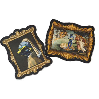 Set of 2 dART frog history Sticker🐸