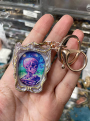 “Colorful Smoking Skull” Lemoine Keychain