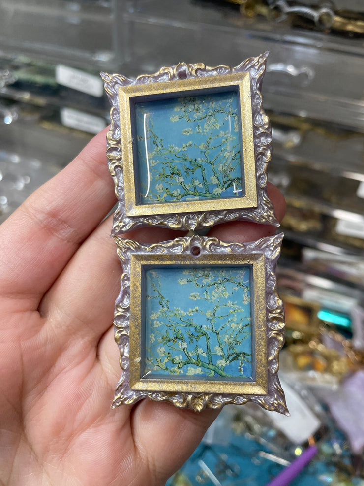 Van Gogh "Almond Blossoms"  Earrings