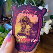 "GIRL DINNER" Waterproof Sticker Saturn Devouring his Son Goya