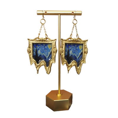 GOOEY "Starry Night" Van Gogh  Earrings
