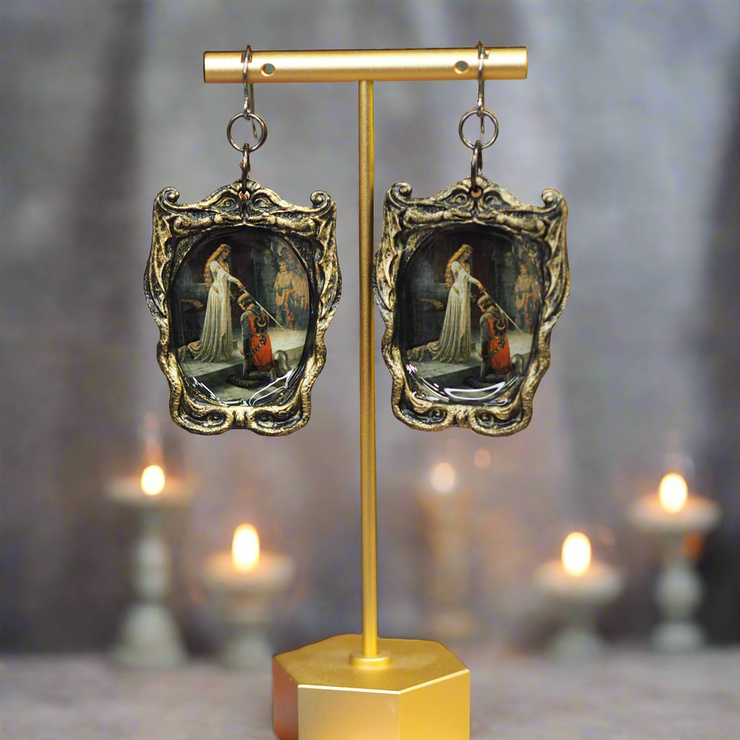 "The Accolade" Edmund Leighton For my Renaissance faire girlies Earrings