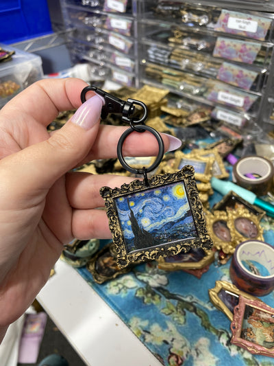 “Starry Night” Van Gogh  Keychain