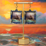 "Ship at Sea" Ivan Aivazovsky Earrings