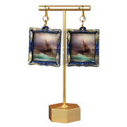 "Ship at Sea" Ivan Aivazovsky Earrings