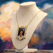 "Self-Portrait with Thorn Necklace and Hummingbird" Kahlo Statement Necklace