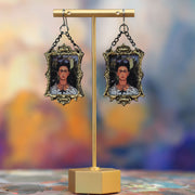 "Self-Portrait with Thorn Necklace and Hummingbird"  Frida Kahlo Earrings