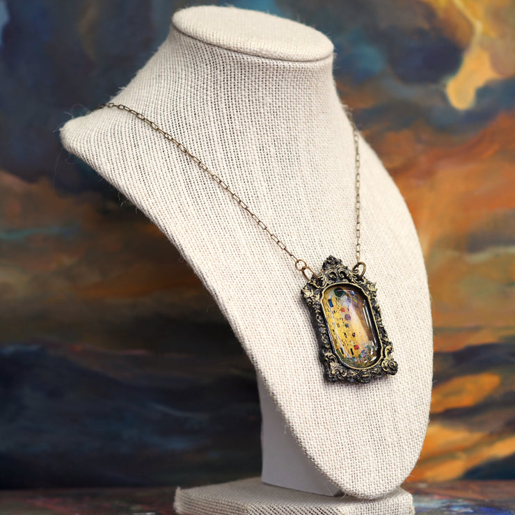 "The Kiss" Klimt Statement Necklace January Restock
