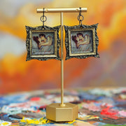 "In bed, The Kiss" Toulouse Lautrec  Earrings