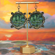 "The Japanese Footbridge"  Monet Earrings