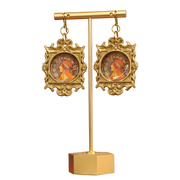 "Zodiac" Alphonse Mucha Earrings
