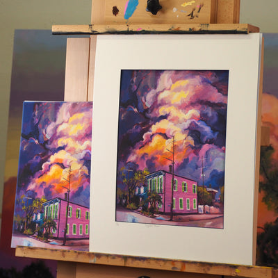 "Dauphine's Storm"  archival giclee canvas print
