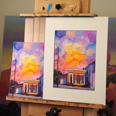"Bourbon St and Pauger" archival giclee canvas print