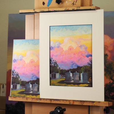 "Pastel Ghost" archival giclee canvas print