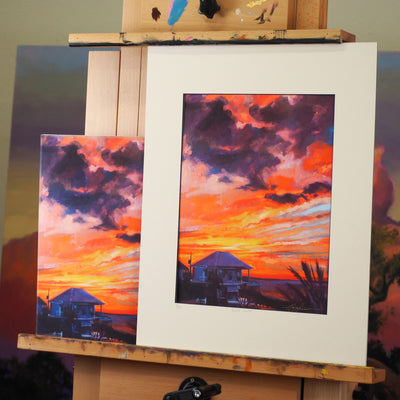 "Easter Sunset" archival giclee canvas print