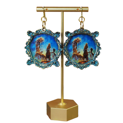 “Puppy’s Breath" Eagle Nebula Lemoine Earrings