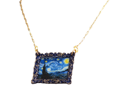 "Starry Night" Van Gogh  Necklace