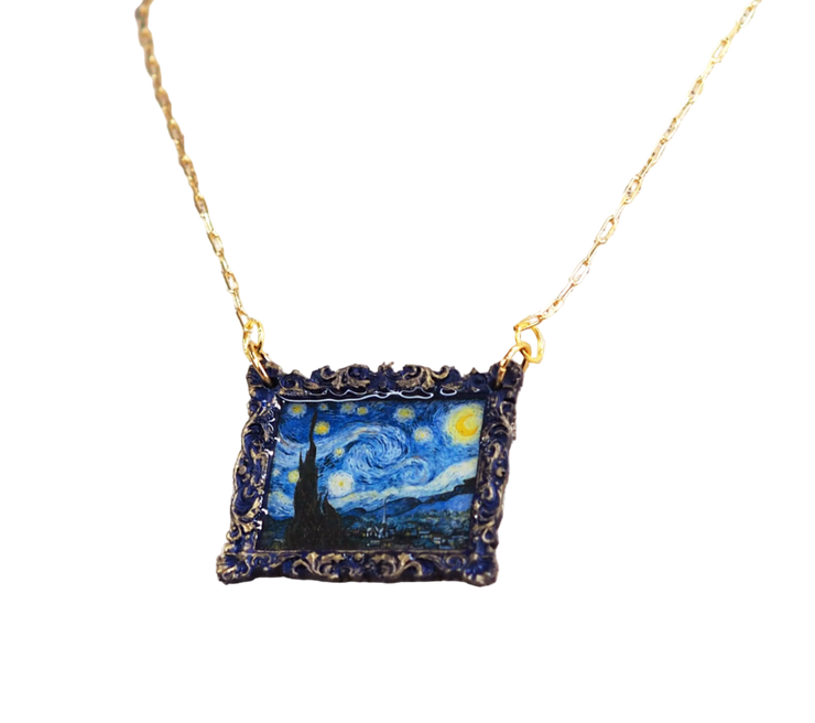 "Starry Night" Van Gogh  Necklace