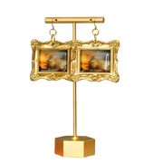 "Burning of the Houses of Parliament" JMW Turner Earrings daisy frame